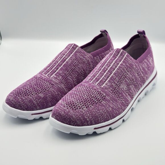 Propet Shoes - Propet Women's TravelActive Stretch Slip-On Shoes, Berry, 12 M